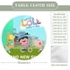 thumbnail image 2 of La pequeña Lola visita la ciudad-theme Fitted Round Tablecloths Elastic Edged Table Covers Waterproof Table Cloth for Kitchen Holiday Party Tables Decor 150cm, 2 of 6