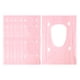 thumbnail image 4 of 20x Funda De Asiento De Inodoro Desechable Portátil Antideslizante Para Hoteles De Ni?os Y Adultos Rosa, 4 of 5