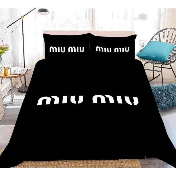 x638 Bed Sheetsfor Adults Bed Linen People x Miu-miu Polyester Comforter Cover Duvet Cover Bedding Set Bed Sheets 3-Piece Bedding Set (1 Duvet Cover + 2 Pillow Shams) nj638