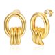 thumbnail image 1 of Layered Hoop Earrings for Women, European American Style Minimalist Light Luxury Jewelry, 1 of 2