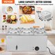 thumbnail image 2 of Mesa de vapor eléctrica para calentar alimentos VEVOR, 6 sartenes, 24 cuartos de galón, 1200 W, 2 of 9