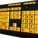 thumbnail image 4 of Teclado Adesso AKB-132UY luminoso, impresión grande 4X, USB, negro, 4 of 10