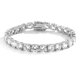 thumbnail image 1 of Pulseras de Tenis para Mujer de 6.5 Mm Corte Redondo Transparentes 5A+ CZ Pulseras de Diamante Simulado para Mujer Pulsera de Tenis de Plata Esterlina 925 para Novia Esposa Novia 6-9 Pulgadas, 1 of 8