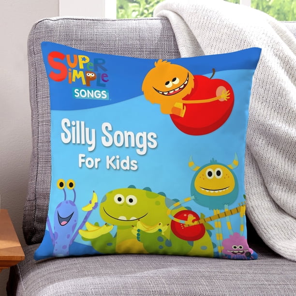 Super Simple Songs Fundas de almohada de terciopelo con tema, regalos de funda de almohada, decoración para el hogar, cojín de lanzar, regalo de cumpleaños para fans y parejas.66*66cm.