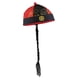 thumbnail image 1 of Gorra oriental real china con cola de caballo Niño Cosplay Sombrero Props Negro + Rojo, 1 of 2