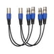 thumbnail image 1 of 2x Conector Macho XLR De 3 Pines A Doble 2 Hembra Jack Y Splitter Mic DJ Cable Adaptador, 1 of 5