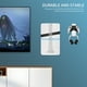 thumbnail image 2 of Compatible con el soporte de pared PS5 Pro/Slim/Console con gancho de almacenamiento y colgador de auriculares de mando para la organización de accesorios de la consola PlayStation 5-Blanco, 2 of 10