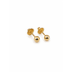 thumbnail image 2 of Aros Bolita 4mm N2 Oro 18k 0.55gr Bebé Niña Hipoalergénicos Dorado, 2 of 6