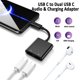 thumbnail image 2 of Divisor USB C LeClooc 2 en 1 tipo C estéreo macho a hembra, 2 of 8