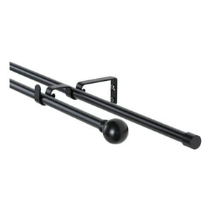 Metalhsa - Set Doble Extensible 70-120 Cm Color Negro Terminal Bola