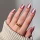 thumbnail image 1 of Ojo De Gato Corto Mertini De Press On Nails Color Rosa Almendra, 1 of 6