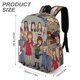 thumbnail image 3 of Daria-theme Backpack, Campus style schoolbag Bookbag with Adjustable Shoulder Straps And Large Zip Compartment, Unisex Travel Bags.42x30x15cm, 3 of 6