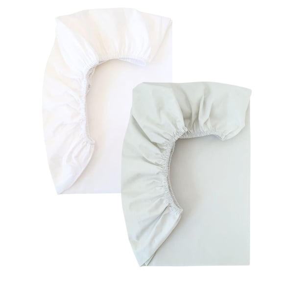 Pack Sabanas Bajeras Bicolor Verde Salvia