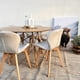 thumbnail image 3 of Comedor Mesa Shanna 120cm + 6 Sillones Rubik Beige Velvet, 3 of 4