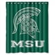 thumbnail image 1 of Cortina de ducha de los Michigan State Spartans, juego de cortina de baño con ganchos, tamaño 60 x 72 pulgadas, 1 of 3