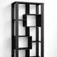 thumbnail image 4 of Estantería Prisma Noir Librero Geométrico Moderno 39x80x180 - Negro, 4 of 7