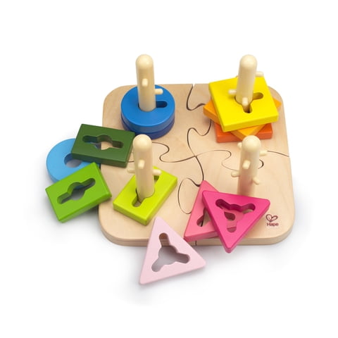 Hape - Puzzle De Madera Con Forma De Juguete Creativo Con Forma De Juguete Para Niños Pequeños