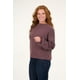 thumbnail image 2 of Sweater Mujer Algodon Con Proceso Ciruela, 2 of 3