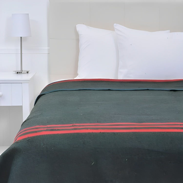 Frazada Térmica Queen / Líneas Verde – Plumetti