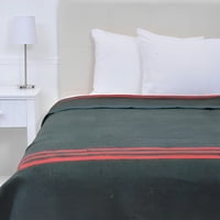 Frazada Térmica Single / Líneas Verde – Plumetti