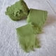 thumbnail image 1 of Xiao Hua Cinta de gasa para manualidades - Verde, 3 rollos de cinta con borlas de 4 cm de ancho x 49,5 m de largo, ideal para envolver ramos de novia, regalos y decoraciones para fiestas., 1 of 3