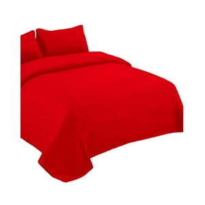 Genérico - Sabanas Micropolar 2 Plazas Rojo