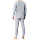 thumbnail image 3 of Conjunto de ropa interior larga de 2 piezas para hombre, capa base superior e inferior, talla S, gris claro, 3 of 5