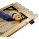 thumbnail image 4 of Kit de puerta GoldOrcle antihundimiento, resistente, para vallas de madera, 4 of 9