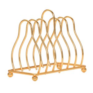 Magideal - Estante De , Organizador De Cocina, Estante Para Platos De Cocina Reutilizable, Soporte Para Sartenes, Almacenamiento Para Platos, Oro