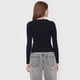 thumbnail image 2 of Sweater Mujer Cuello V Slim Color Negro Corona, 2 of 5
