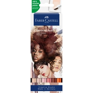 Faber Castell - Marcador Dual Goldfaber Aqua Faber-Castell X6 Color Retrato