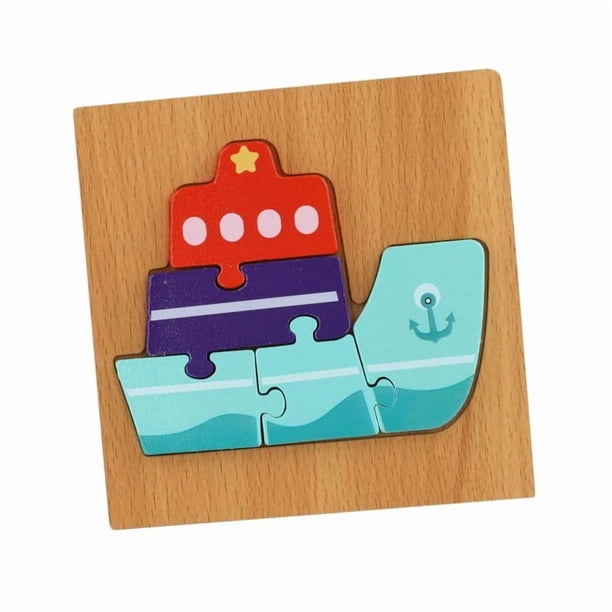 Puzzle Rompecabeza De Madera Encaje Didactico 15x15cm Niños