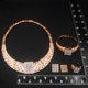 thumbnail image 5 of 4 Pzas Juegos de Joyería para Mujer Collar de Cristal Aretes Pulsera Anillo Ajustable Juego de Joyería Nupcial para Boda Juegos de Joyería para Mujer, 5 of 9