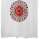 thumbnail image 3 of Cortina para Baño Estampada Mandala Rojo sin Forro, 3 of 4