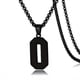 thumbnail image 1 of 1pc Stylish Stainless Steel Men's Athletes Number Pendant Necklace - Perfect for Baseball, Basketball, and Football Teams - Long Chain Necklace with Sports Number - Ideal Gift for Boys, 1 of 5