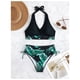 thumbnail image 5 of Conjunto De bikini Negro Tropical Ajustable Elasticado, 5 of 7