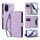 thumbnail image 1 of Funda Cartera Mariposa para [Xiaomi Redmi A5 4G] con Soporte y Cremallera Morado claro, 1 of 6