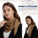thumbnail image 2 of Bufanda triangular de lana merino ACUSHLA color camel, 2 of 6