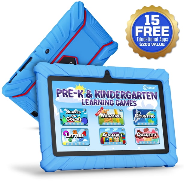 Contixo V8-2 Tablet Educativa para Niños 7 Pulgadas Android 13 32GB con Control Parental, WiFi, Bluetooth y Funda Protectora