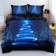 thumbnail image 1 of Christmas Tree Star Duvet Cover ed Bedding Set 3Pcs Full Adult Kids Bedclothes Quilt Cover Bed Sheets, 1 of 5