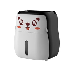 Magideal - Caja De Pañuelos Montada En La Pared, Portarrollos De Papel Higiénico Autoadhesivo, Soporte De Papel Higiénico, Dispensador De Rollos De Papel Imperme , Gato