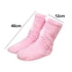 thumbnail image 2 of Calentadores de piernas peludos por encima de la rodilla, calcetines de felpa, pantuflas altas y largas, calcetines de invierno para dormir en casa para mujeres y hombres., 2 of 5