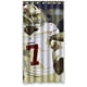 thumbnail image 1 of Cortina de ducha Colin Kaepernick, juego de cortinas de baño con ganchos, tamaño 36 x 72 pulgadas, 1 of 3