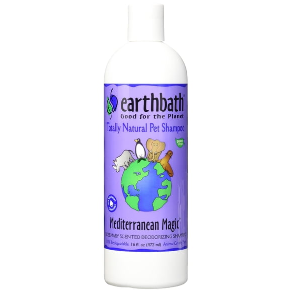 Shampoo para perros earthbath Mediterranean Magic 472 ml, paquete de 2