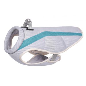 Ioensy - Chaqueta Más Fresca Ropa Para Mascotas Camisa De Enfriamiento Al Aire Libre Perro Mascota Chaleco De Enfriamiento Arnés Azul Profundo S
