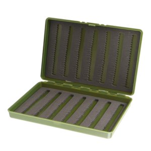 Ioensy - Caja De Pesca Con Mosca De Doble Cara Caja De Almacenamiento De Anzuelos De Cebo De Señuelo De Pesca Portátil Verde