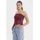 thumbnail image 2 of Polera Mujer Strapless Encaje Vino Oscuro, 2 of 4