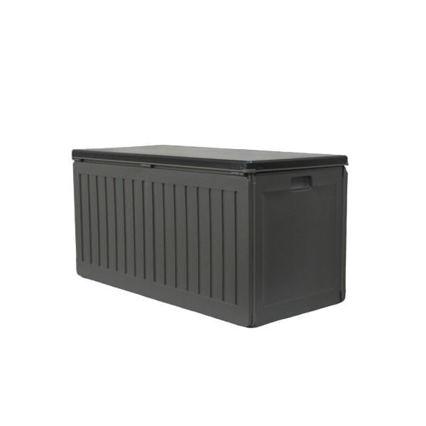 Bodega Multiuso Tipo Baúl Para Exterior Negro/Gris 109X51X55Cm 270 Litros