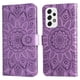 thumbnail image 3 of Funda tipo cartera FOXDOCK para Samsung Galaxy A53 5G , diseño girasol en relieve, cuero PU, cierre magnético, soporte y tarjetero, 3 of 5