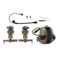 Magideal - Casco Auriculares Protección Auditiva Orejeras Con Micrófono Resistente Portátil Caza Auriculares Orejeras Para Radio Actividad De Caza , Marrón